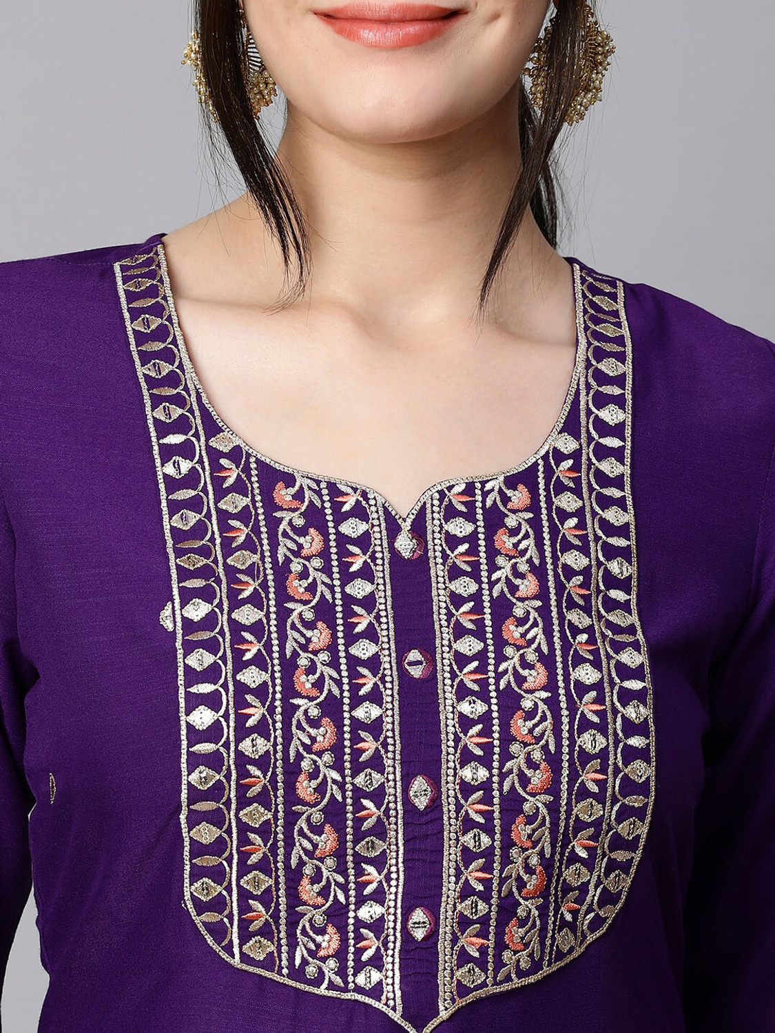 Image of Kaswya Women Kurta Churidar Dupatta Set