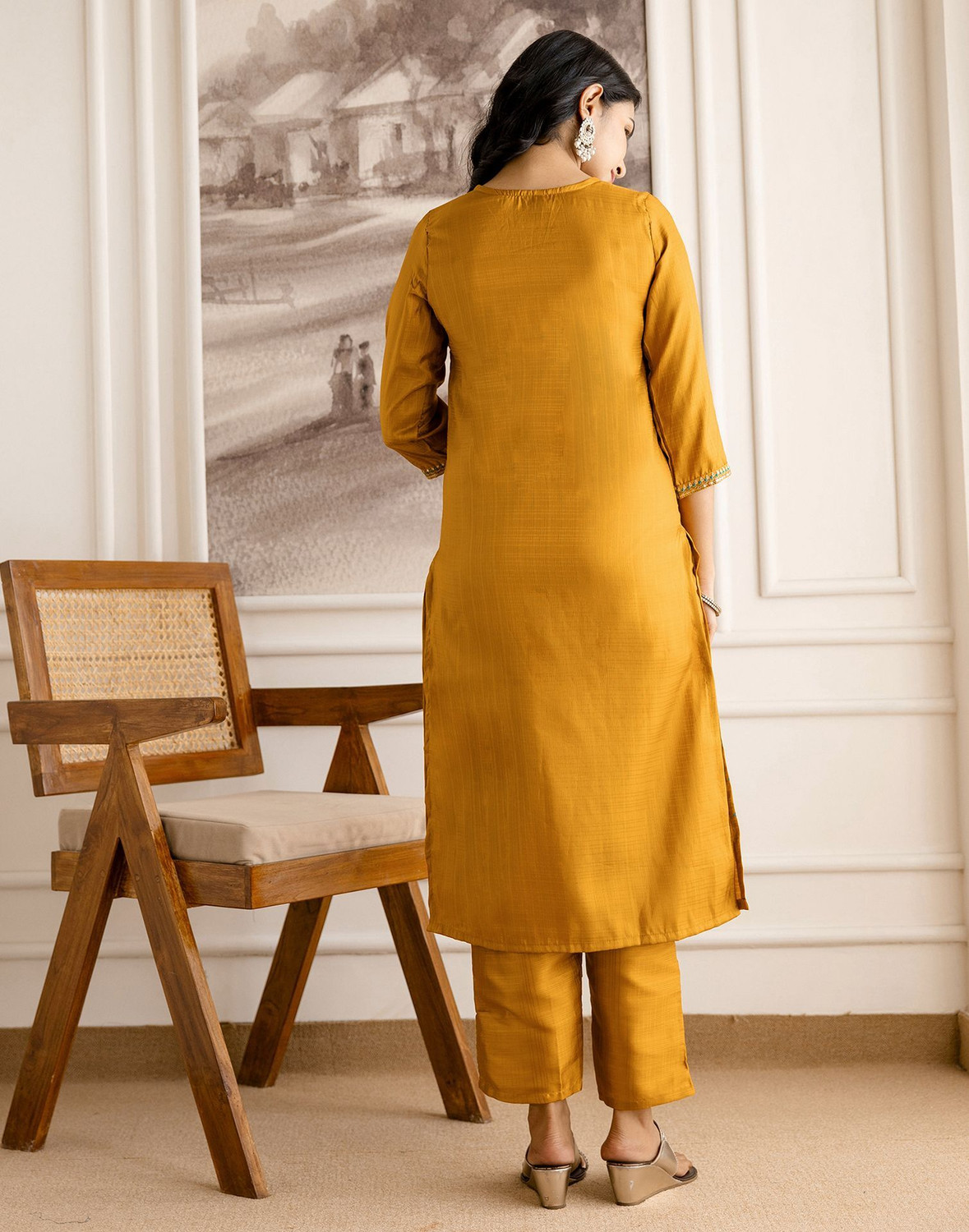 Image of Skylee Women Kurta Pant Dupatta Set