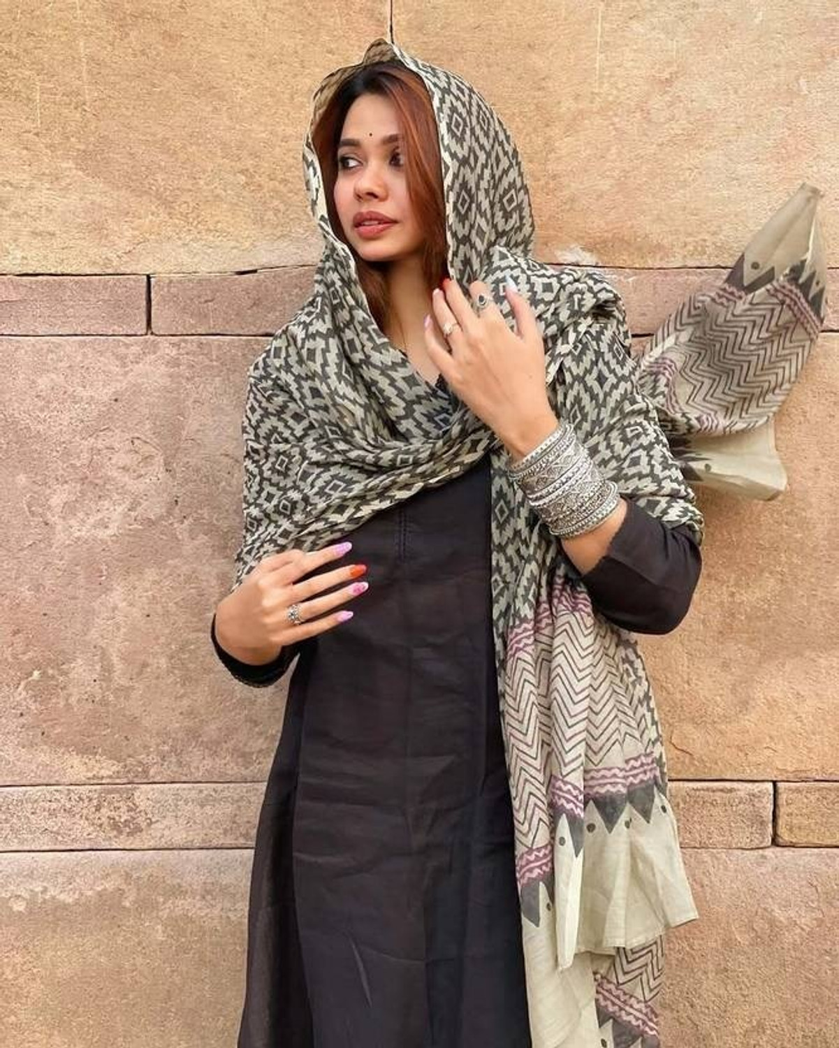 Image of ROPA DE MODA Women Viscose Rayon Kurta Pant Dupatta Set