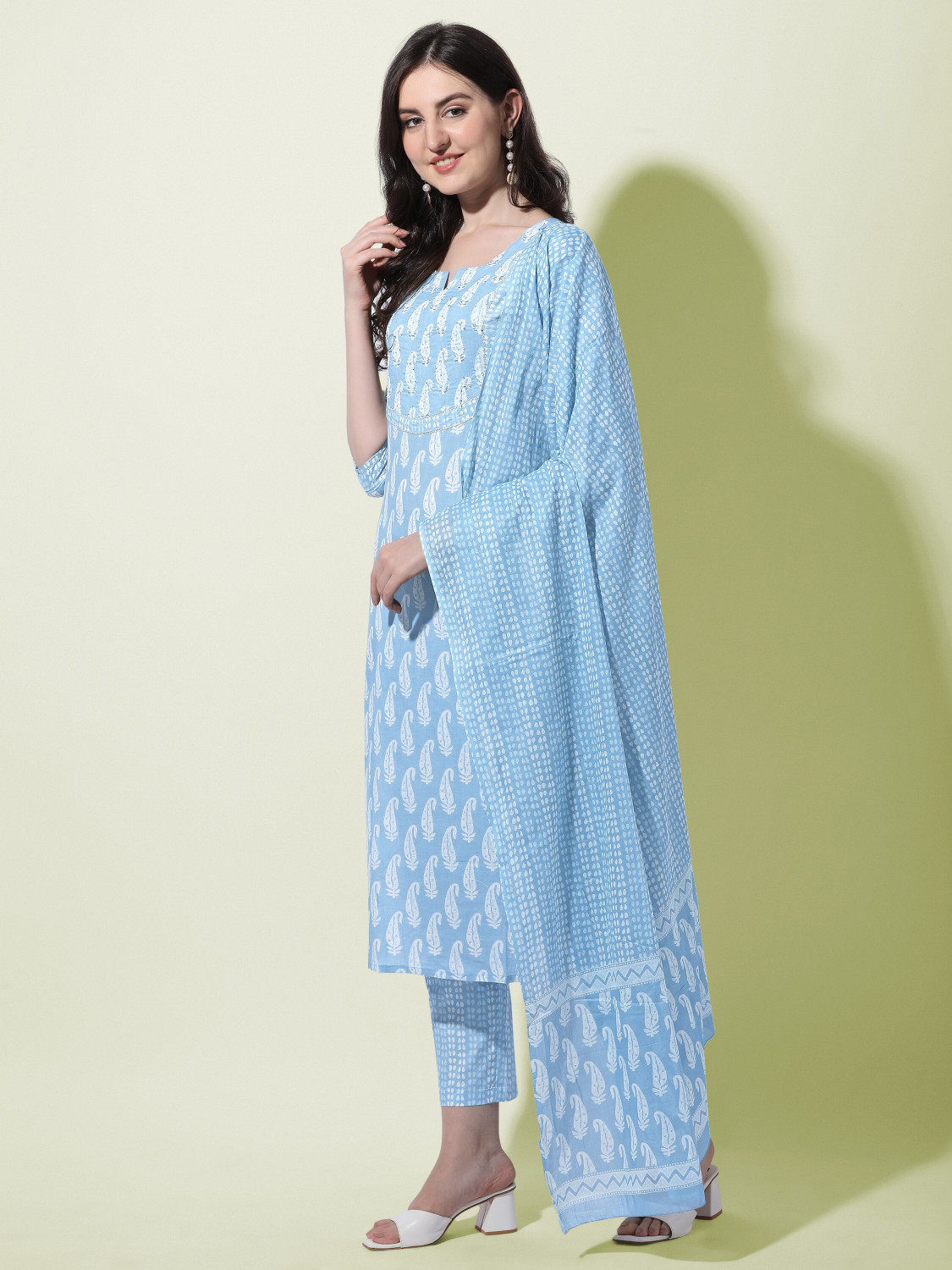 Image of MIRCHI FASHION Women Kurta Pant Dupatta Set