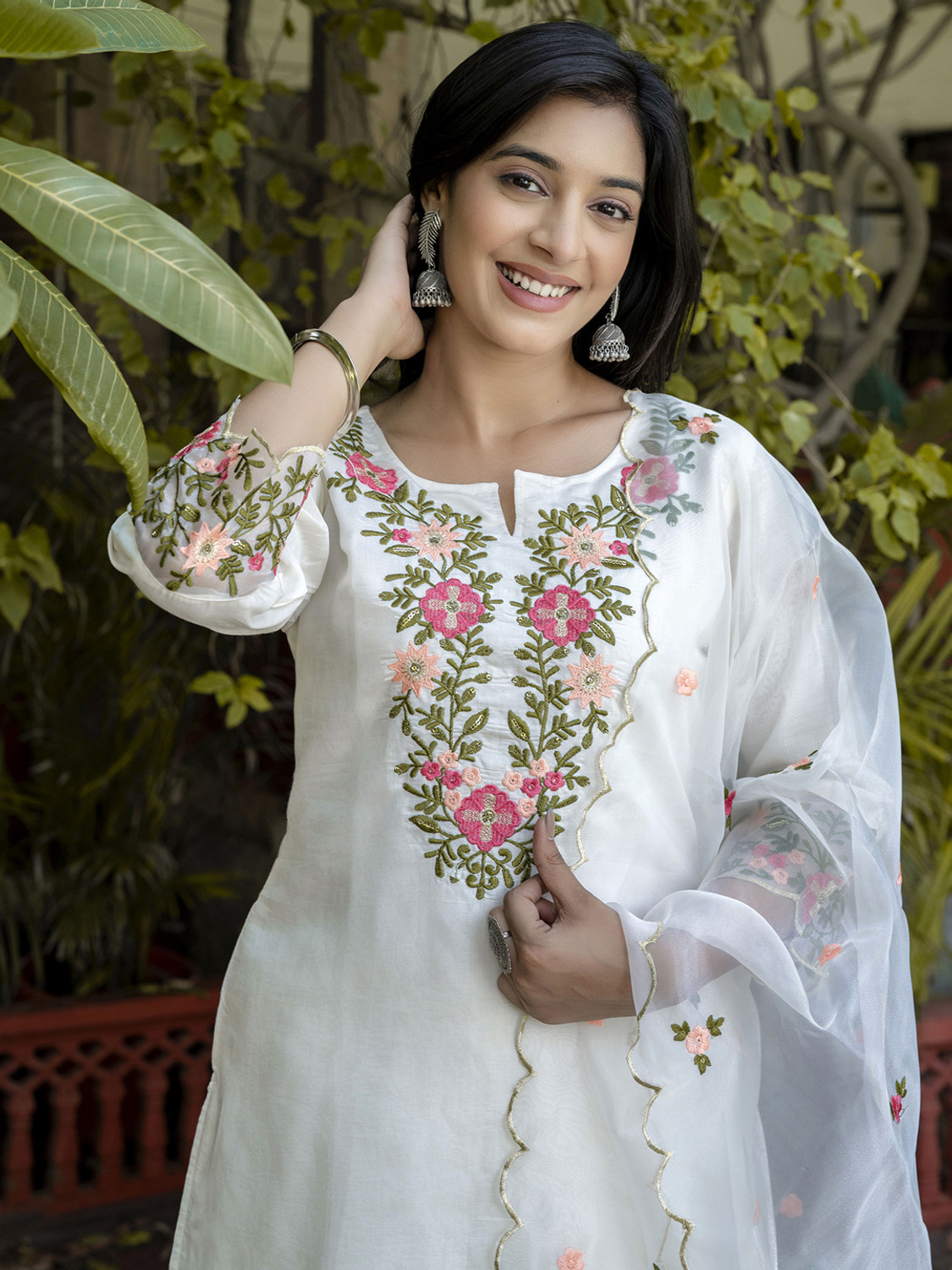 Image of VredeVogel Women Kurta Pant Dupatta Set
