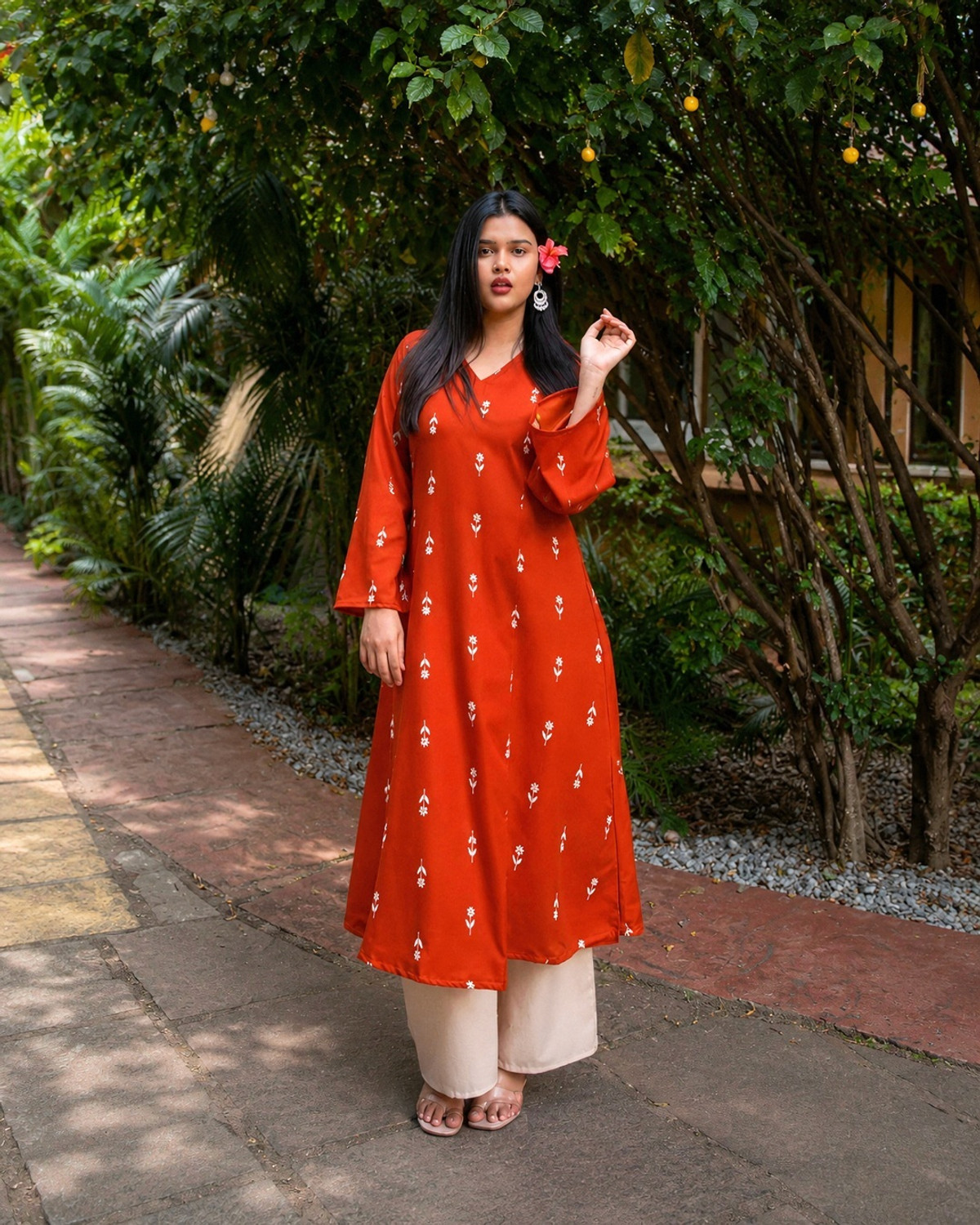 Image of Stylum Women Kurta Palazzo Set