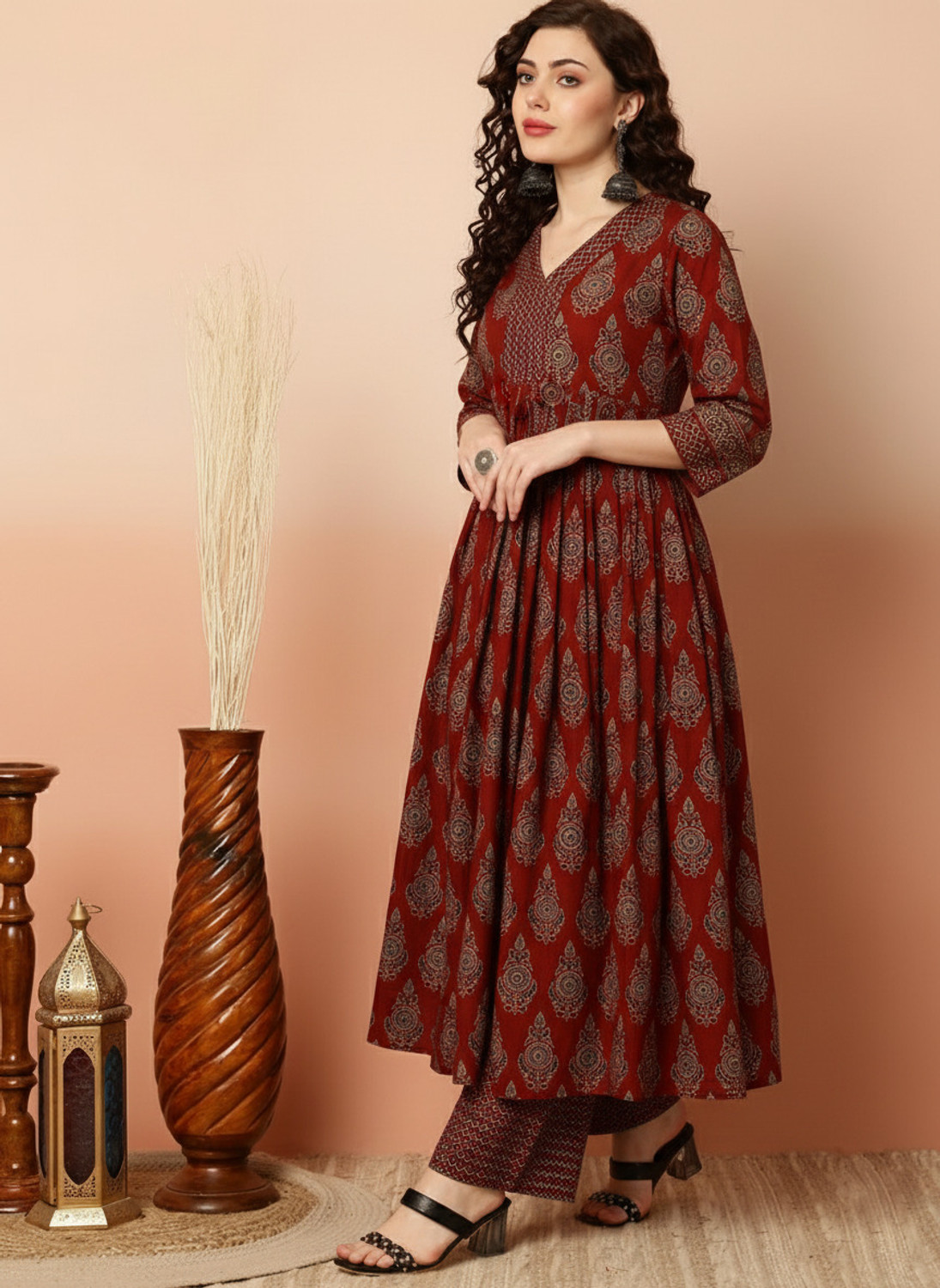 Image of sky fab Women Kurta Pant Set