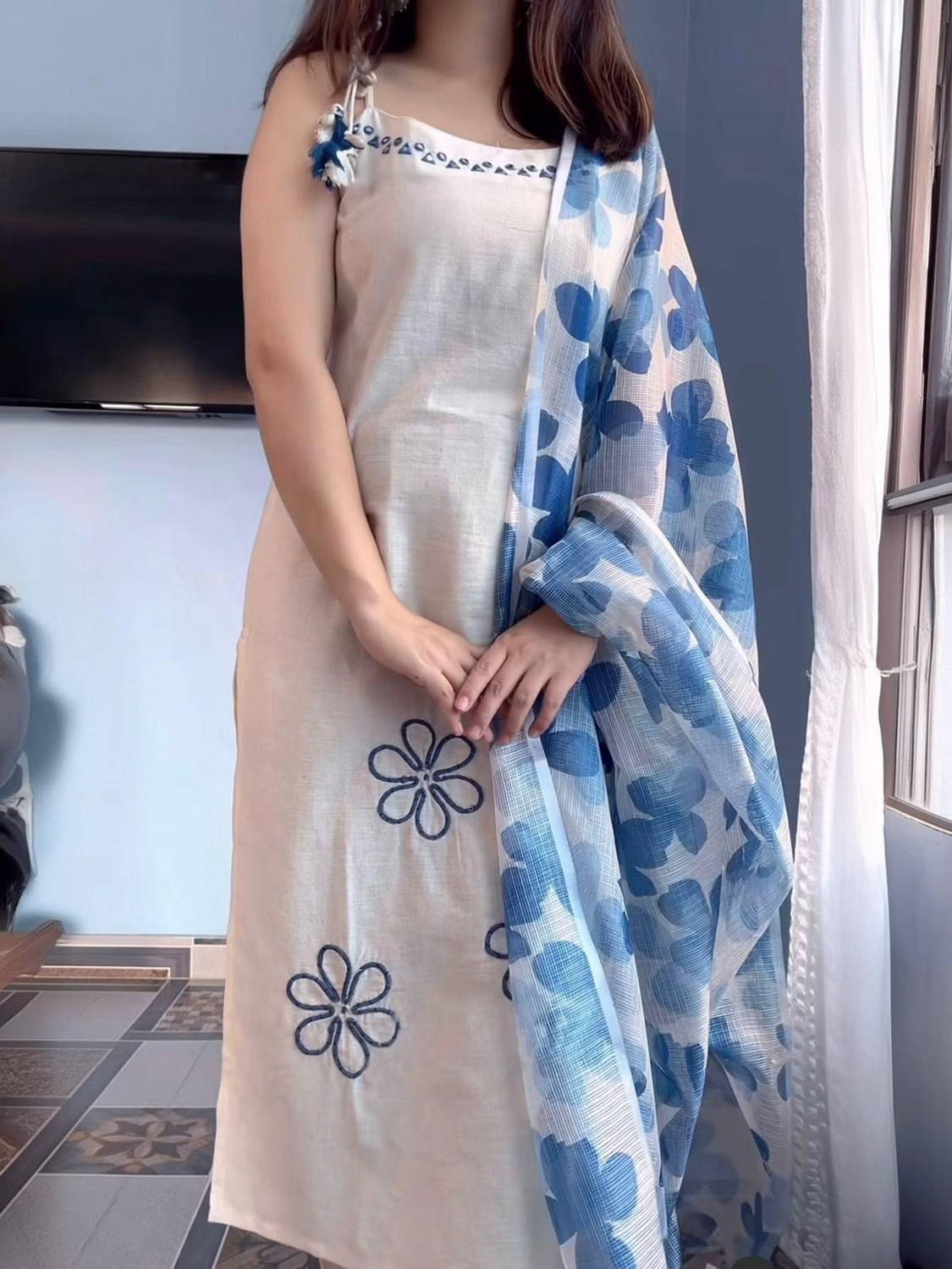 Image of Aish n Bless Women Kurta Pant Dupatta Set