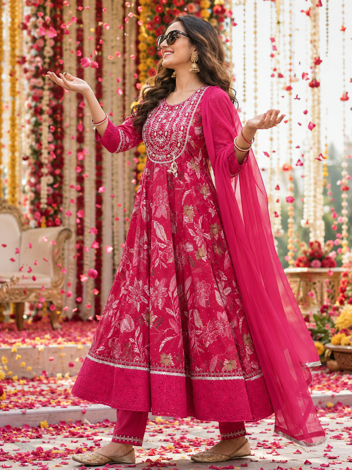 Image of berrylicious Women Kurta Pant Dupatta Set