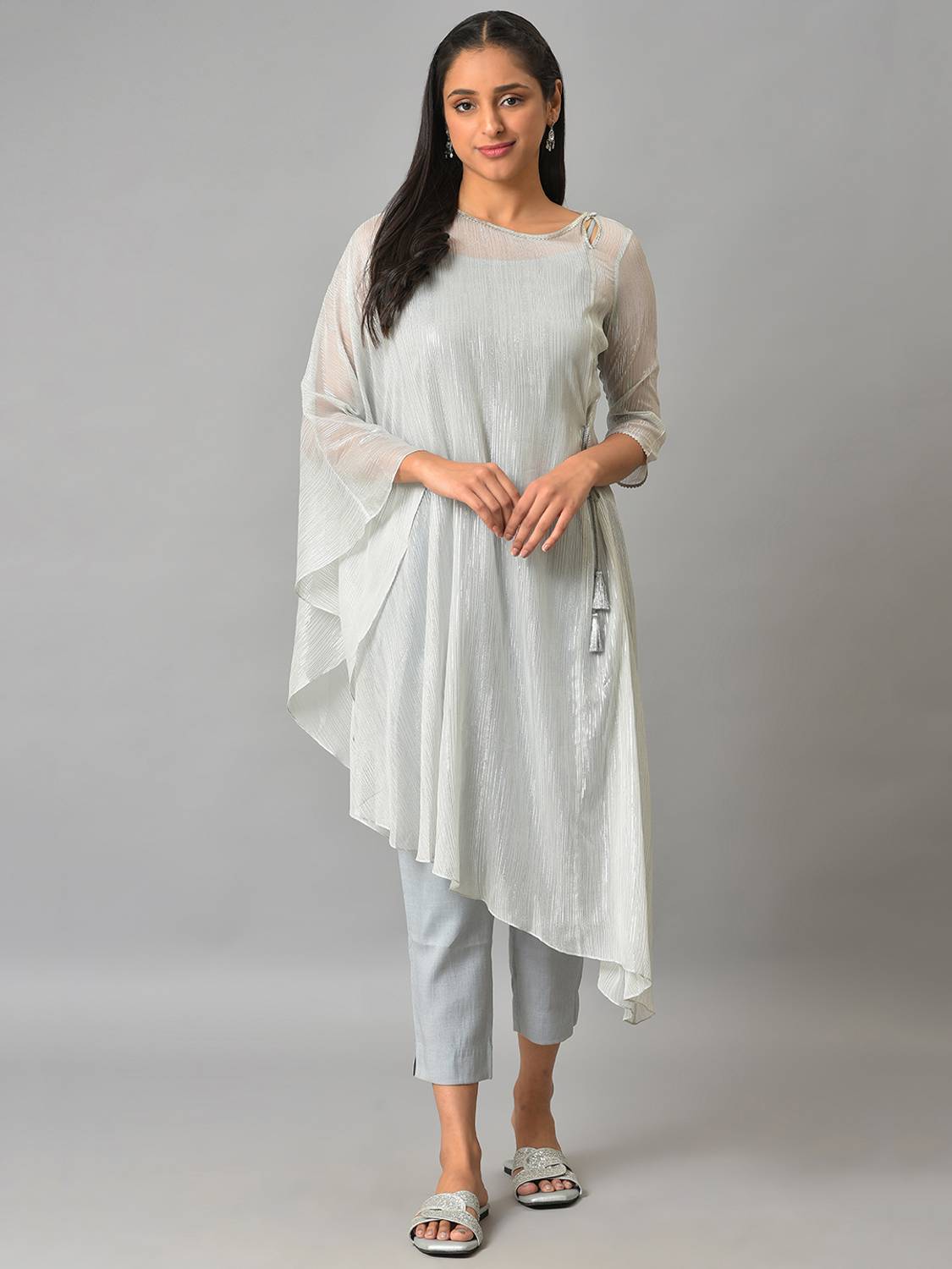 Aurelia Women Kurta Pant Ethnic Jacket Set