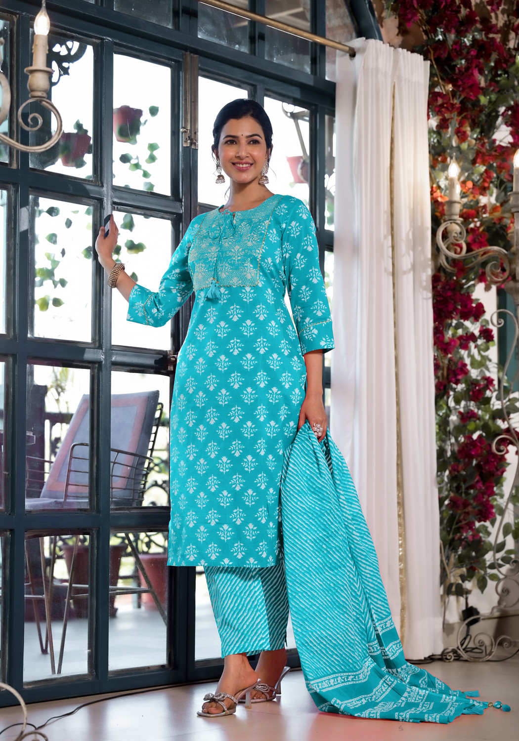 Image of MIRCHI FASHION Women Kurta Pant Dupatta Set