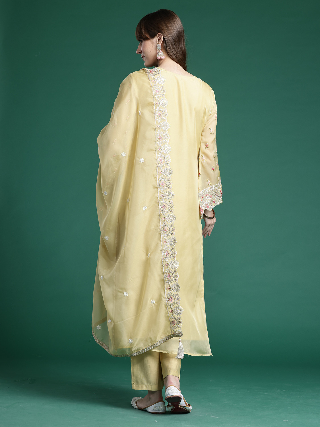 Image of Indo Era Women Kurta Pant Dupatta Set