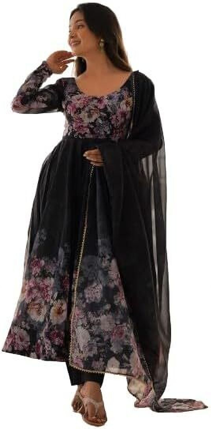 Image of VCREATION Women Kurta Pant Dupatta Set