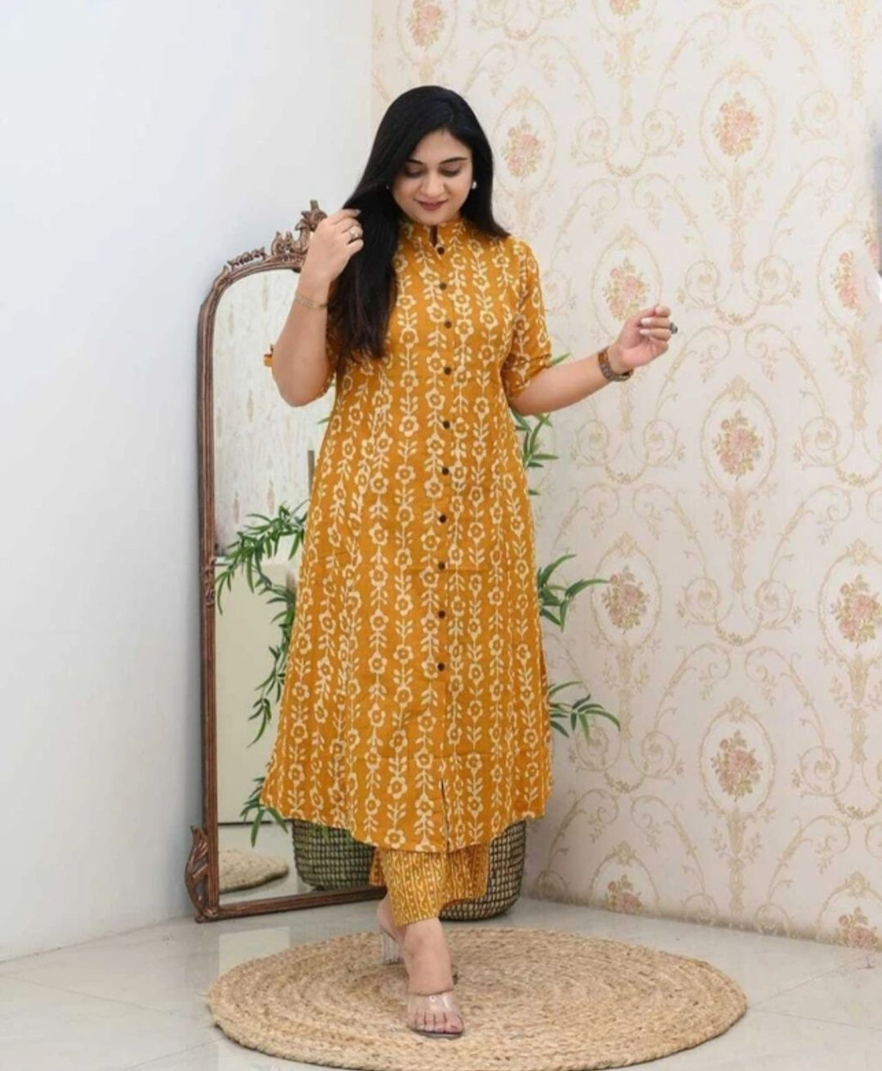 Image of Echa Fab Women Kurta Pant Set