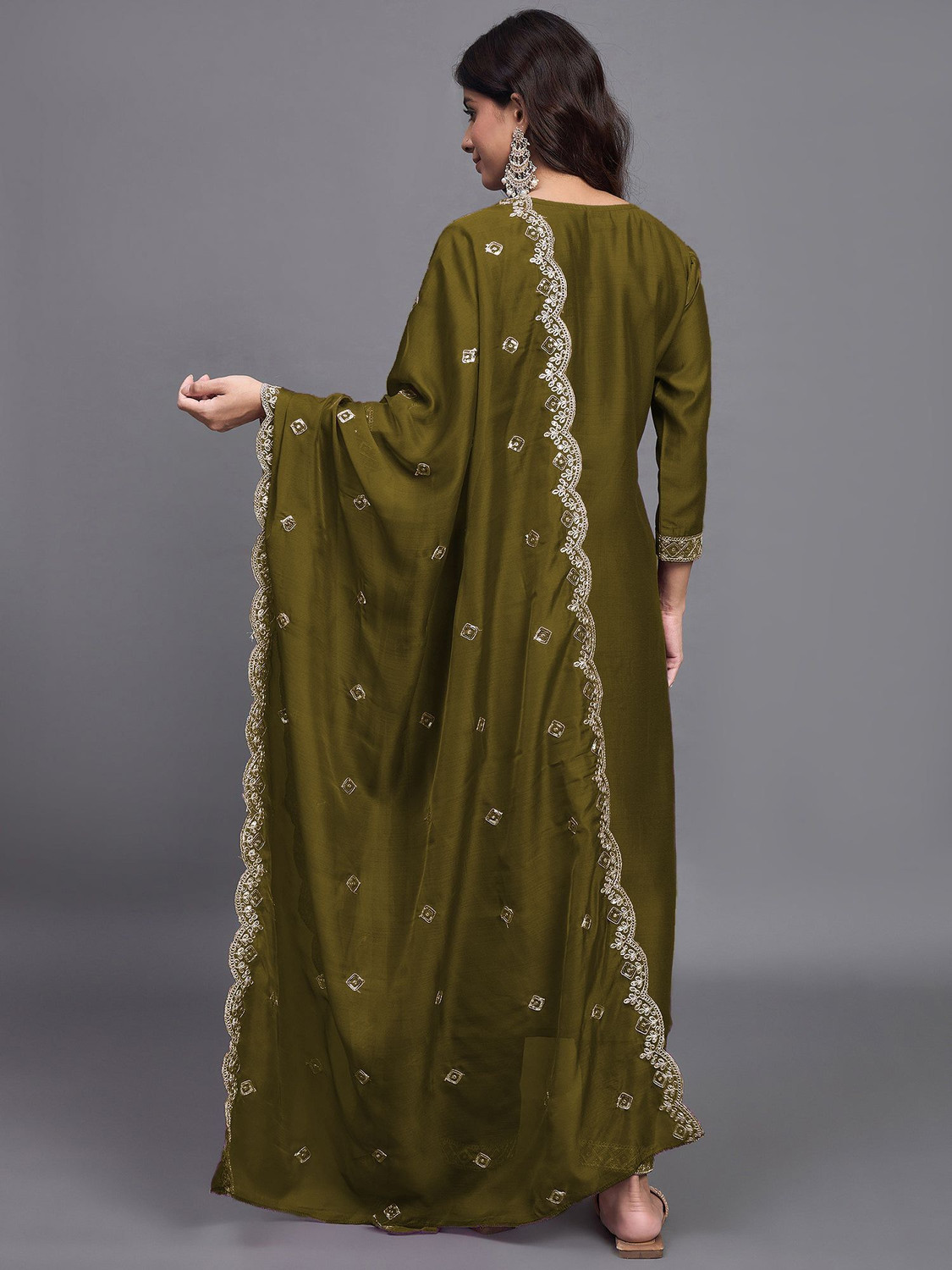 Image of Fashtown Women Kurta Pant Dupatta Set