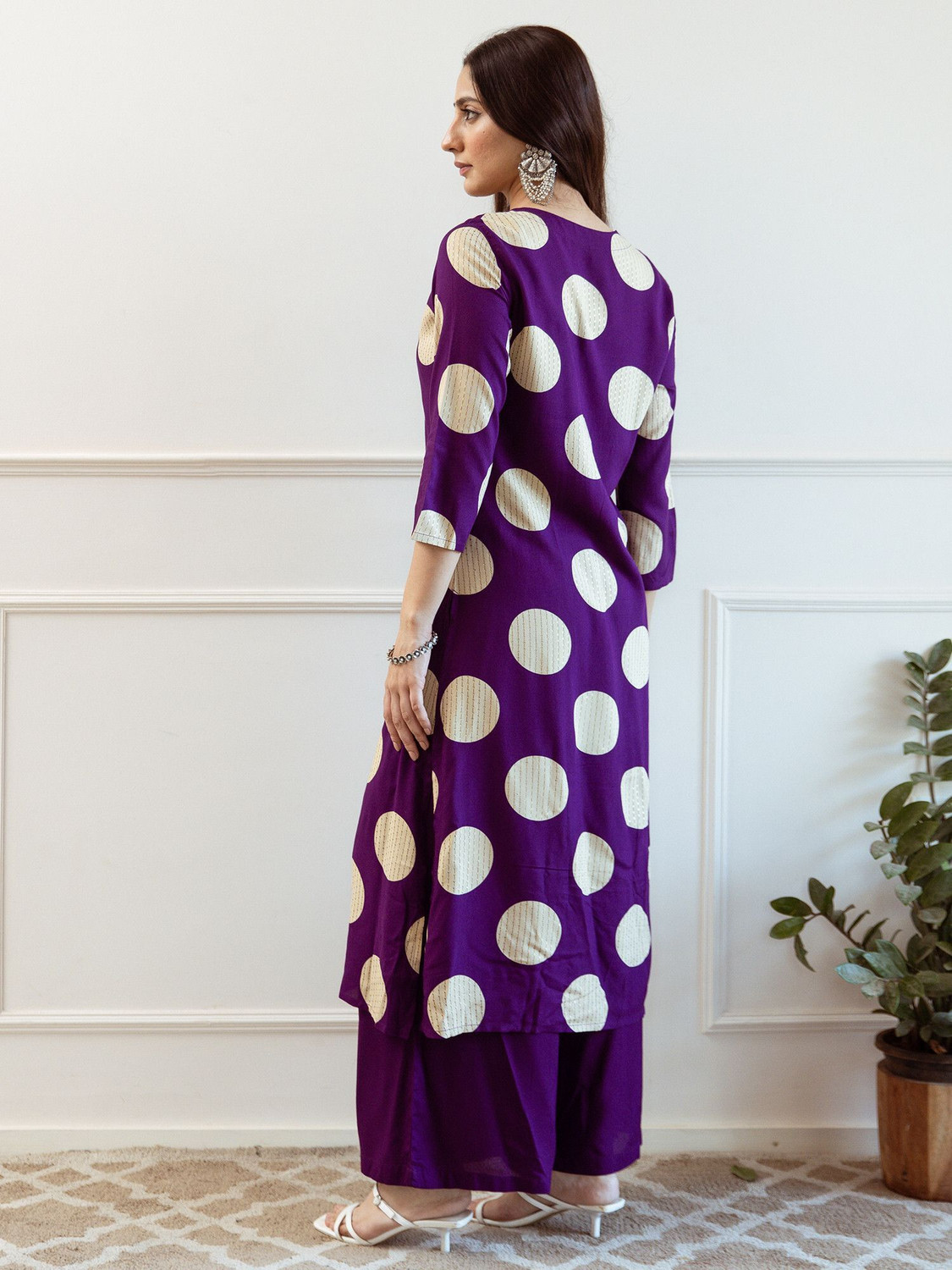 Image of Indo Era Women Kurta Palazzo Set