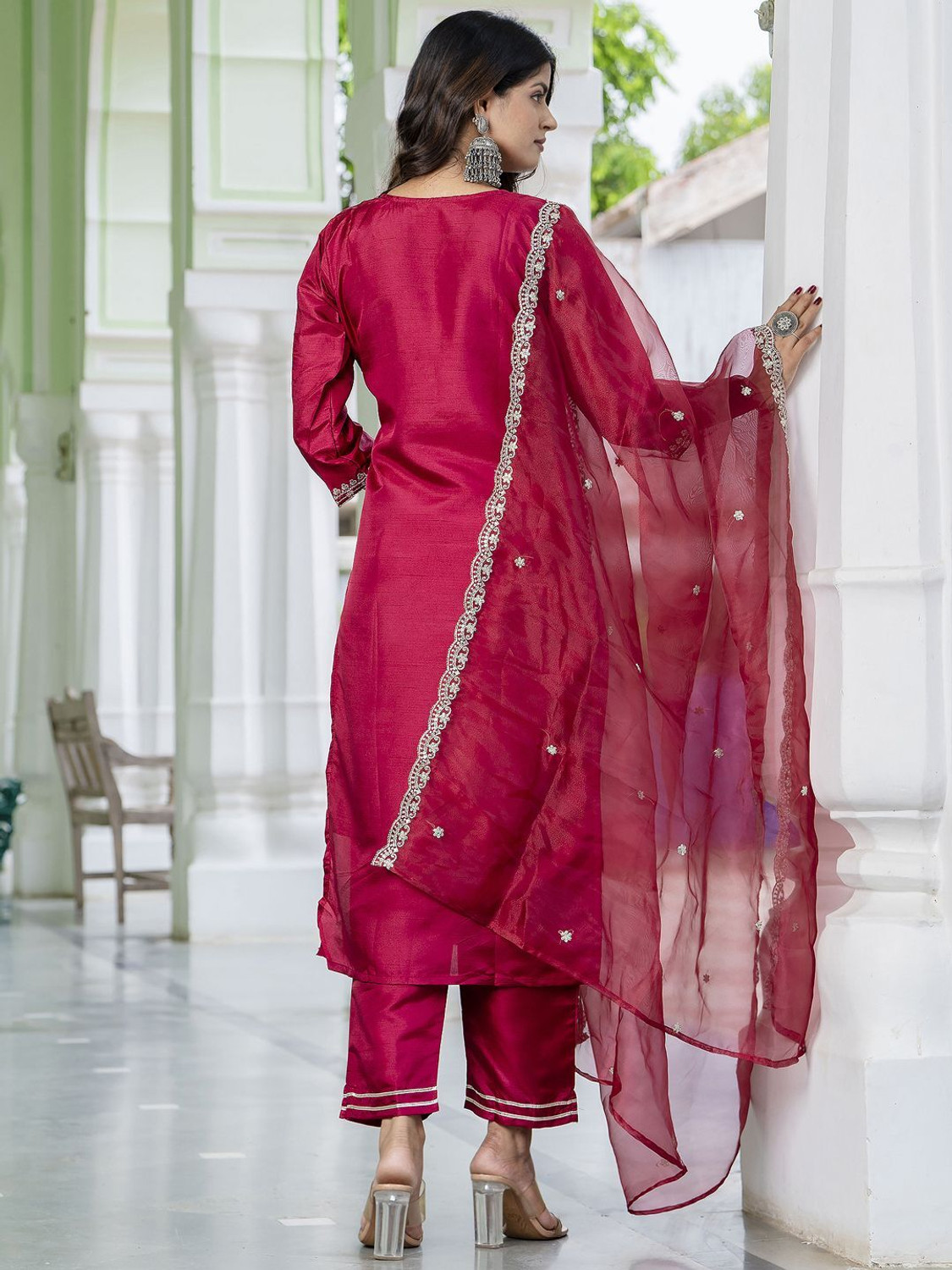 Image of VredeVogel Women Kurta Pant Dupatta Set