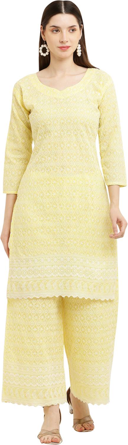 AD creation Women Kurta Palazzo Set