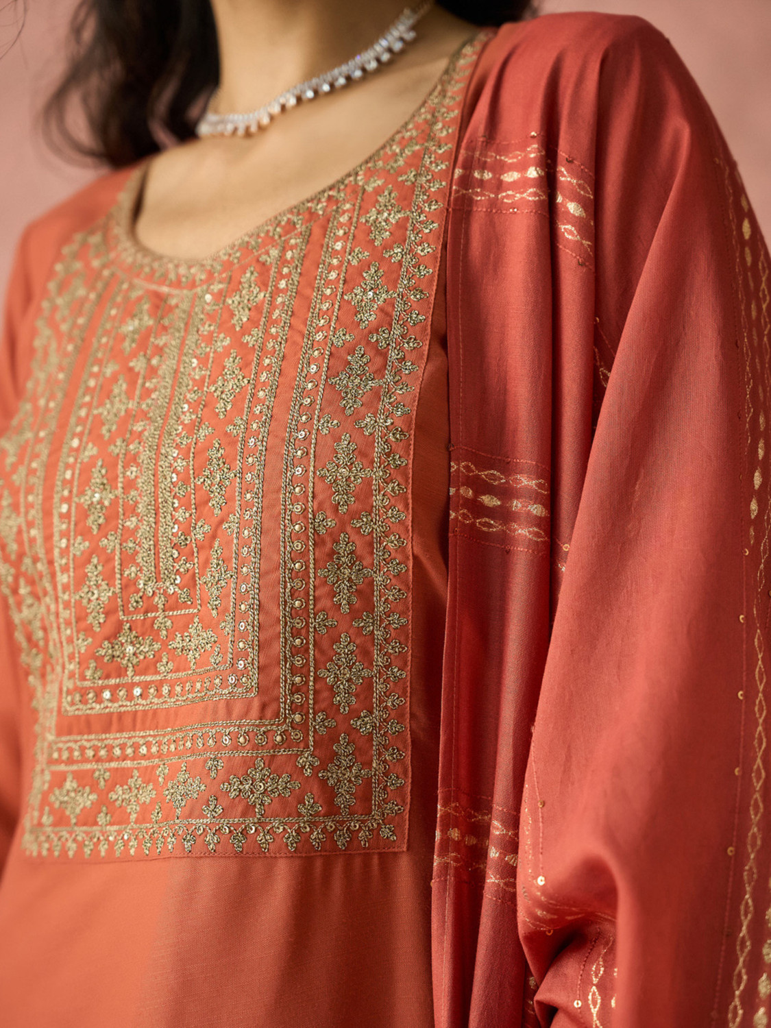 Image of Janmantar Women Kurta Pant Dupatta Set