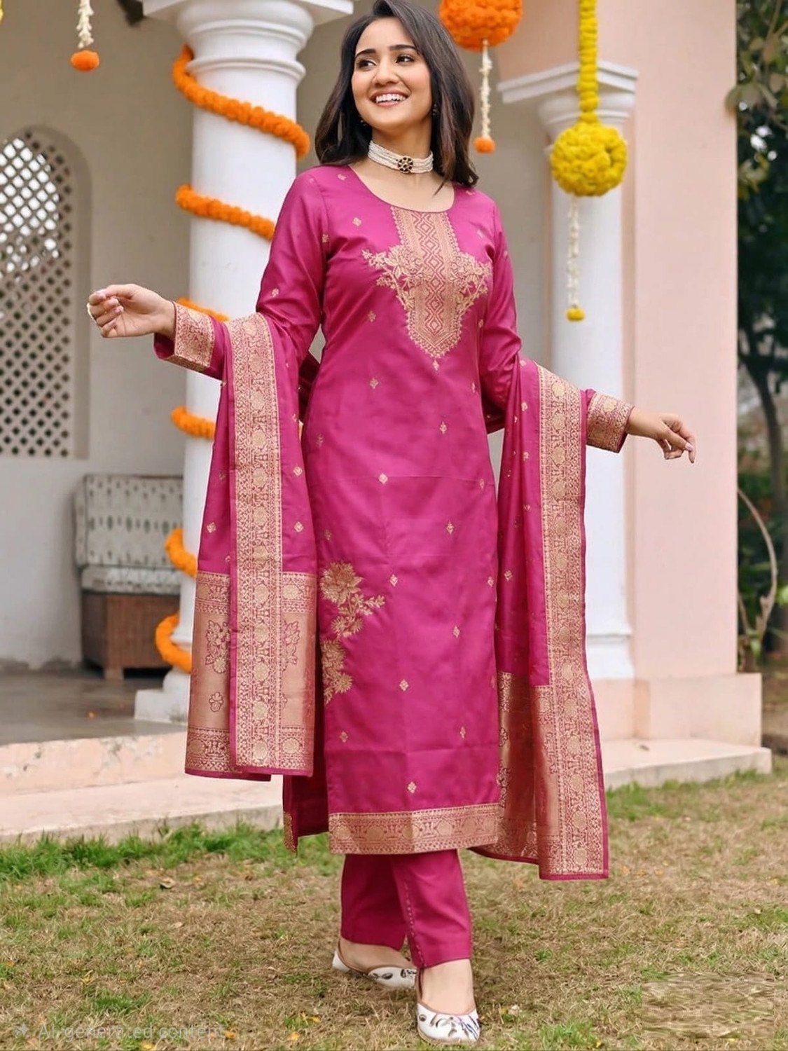 Aavyaa Women Kurti Pant Dupatta Set