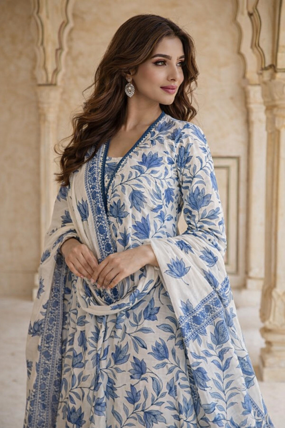 Image of Kaswya Women Kurti Pant Dupatta Set