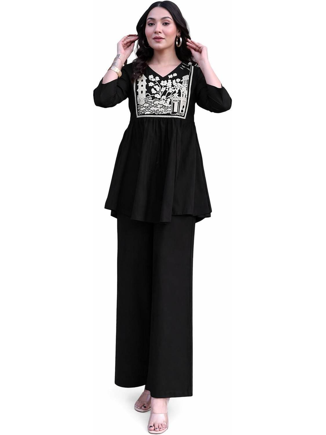 ABCREATION Women Kurta Pant Set