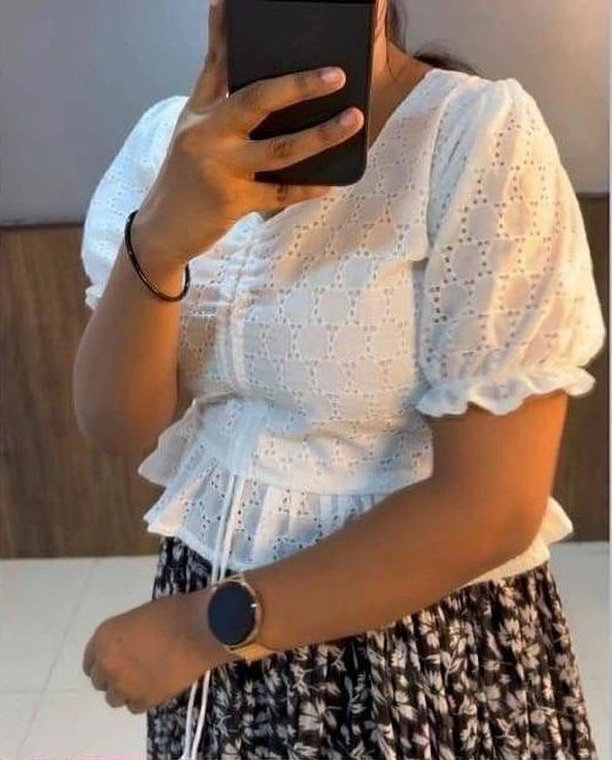 Image of NIVAFASHIONCO Women Ethnic Top Skirt Set