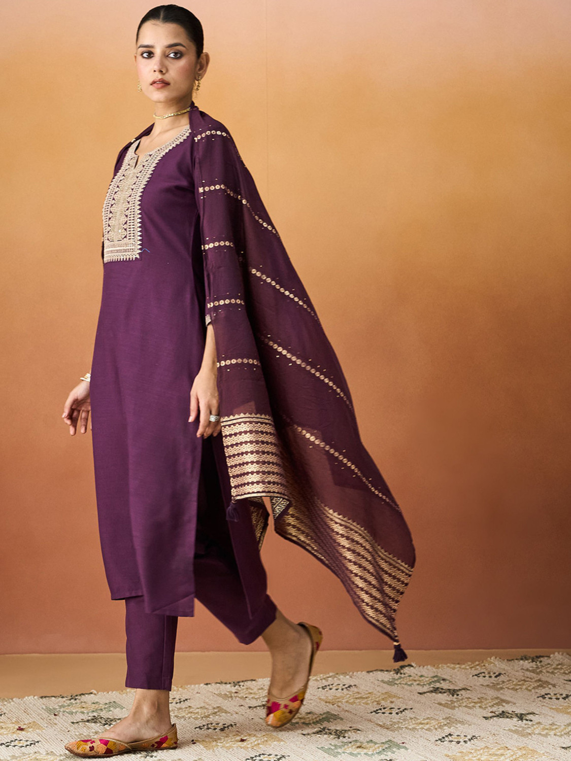 Image of Punky Women Kurta Pant Dupatta Set