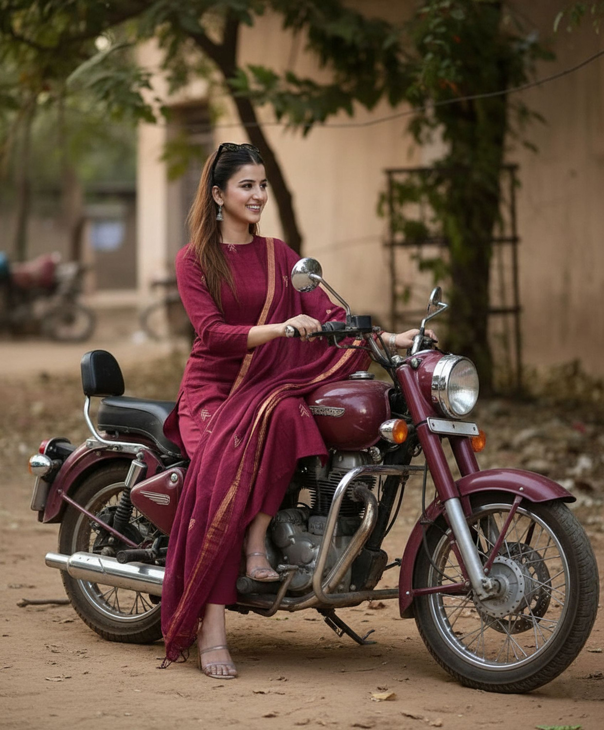 Image of Gosriki Women Kurta Pant Dupatta Set