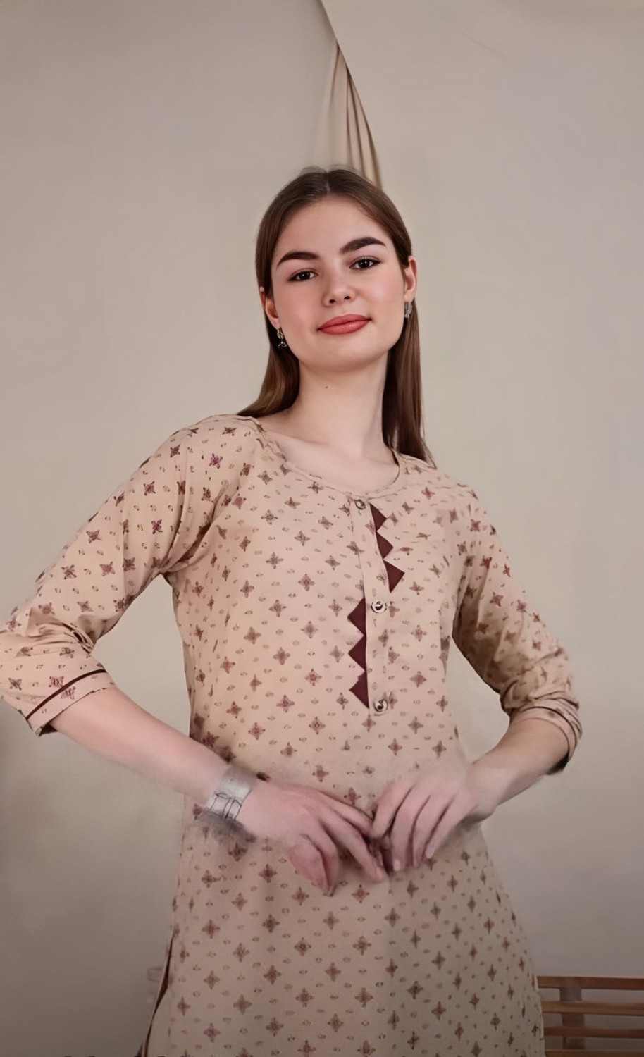 Image of Leafhandlooms Women Kurta and Pant Set