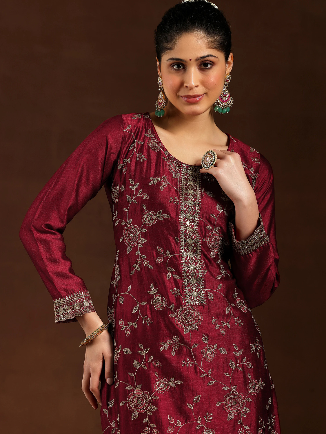 Image of LIBAS Women Kurta Pant Dupatta Set