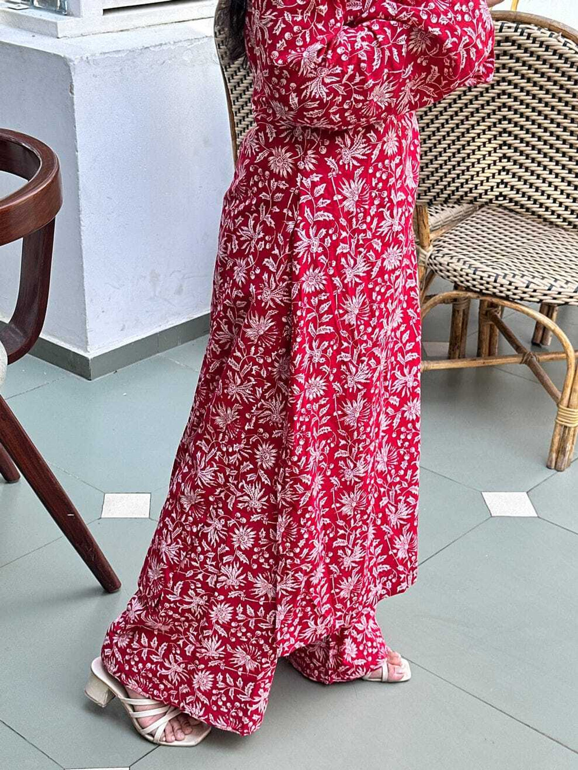 Image of niklav Women Kurta Palazzo Set