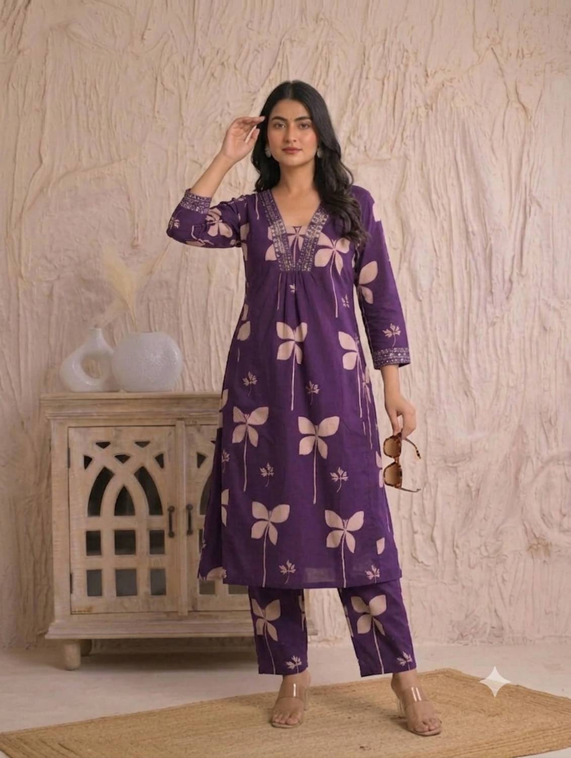 AurexWear Women Kurti Palazzo Set