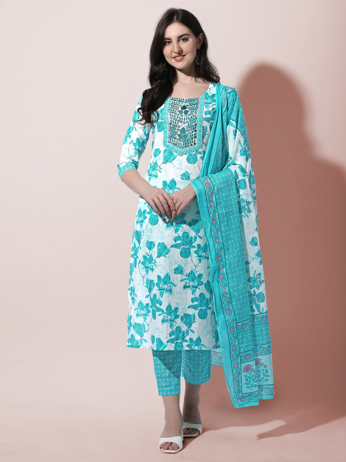 Image of MIRCHI FASHION Women Kurta Pant Dupatta Set
