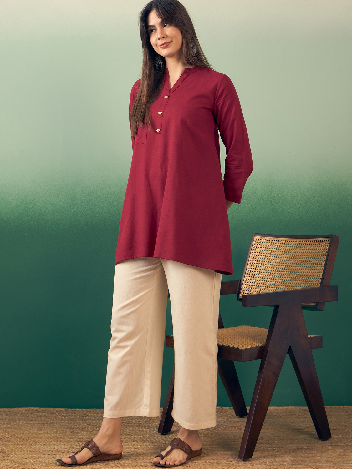 Image of InWeave Women Kurta Pant Set