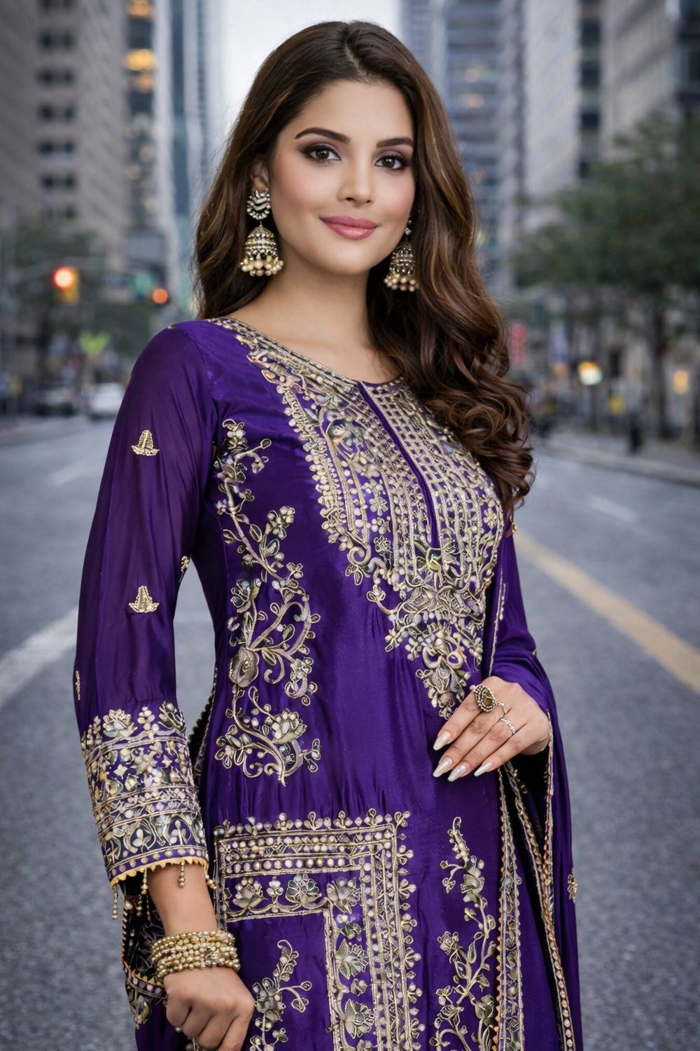 AKSHARAMERA Women Kurta Pant Dupatta Set