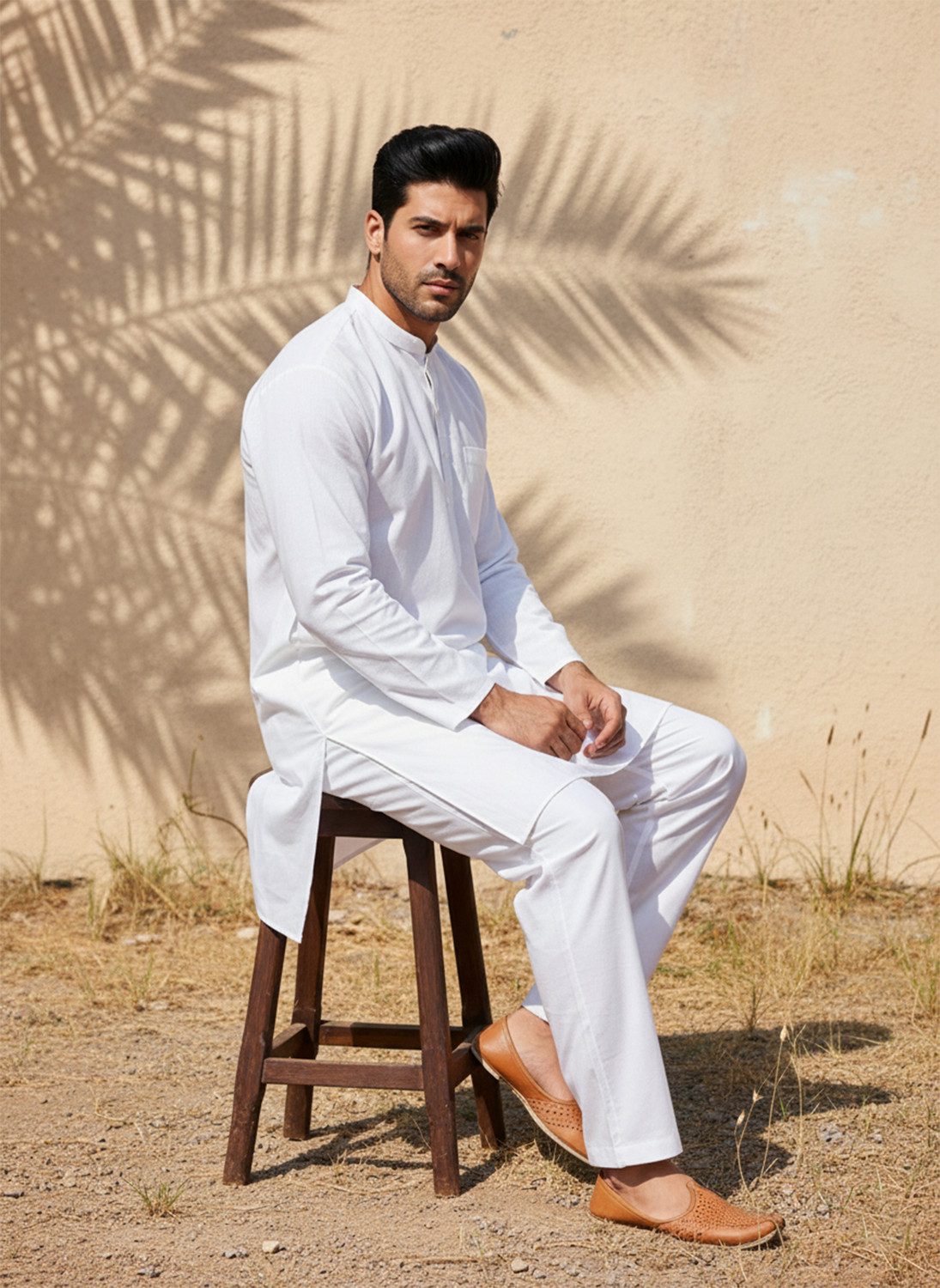 Image of Excent Men Kurta Pyjama Set