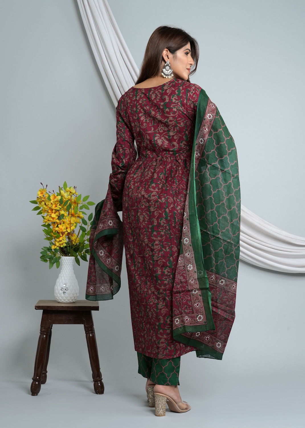 Image of PINKPERRY Women Kurta Pant Dupatta Set