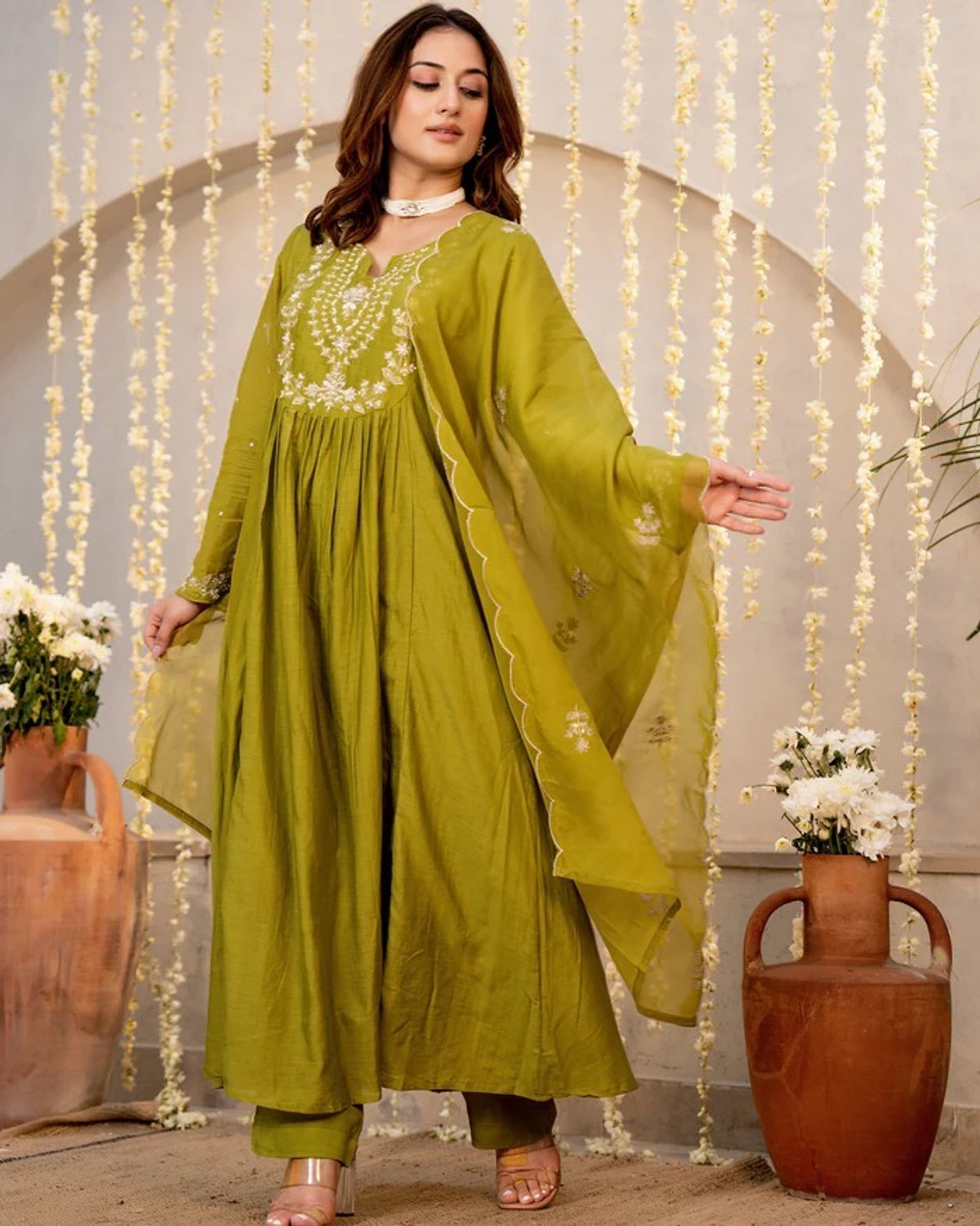 Image of FANCIFLAIR Women Kurta Pant Dupatta Set