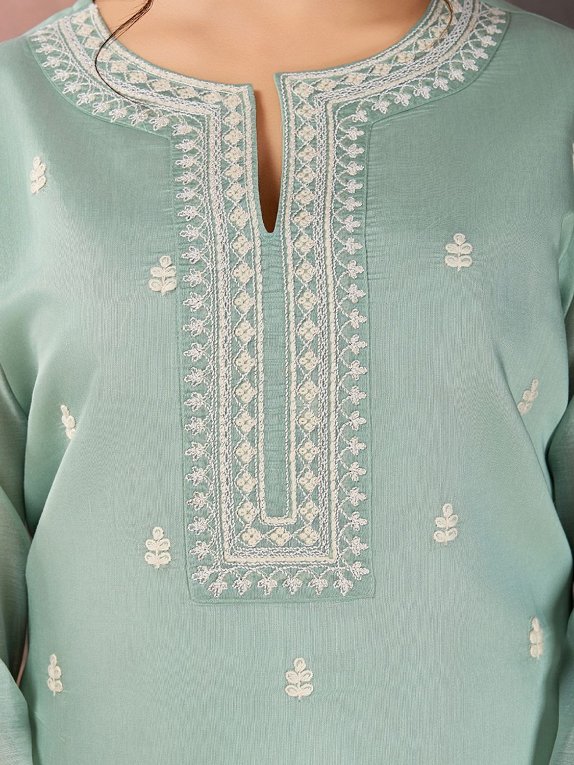 Image of AVANSHEE Women Kurta Pant Dupatta Set