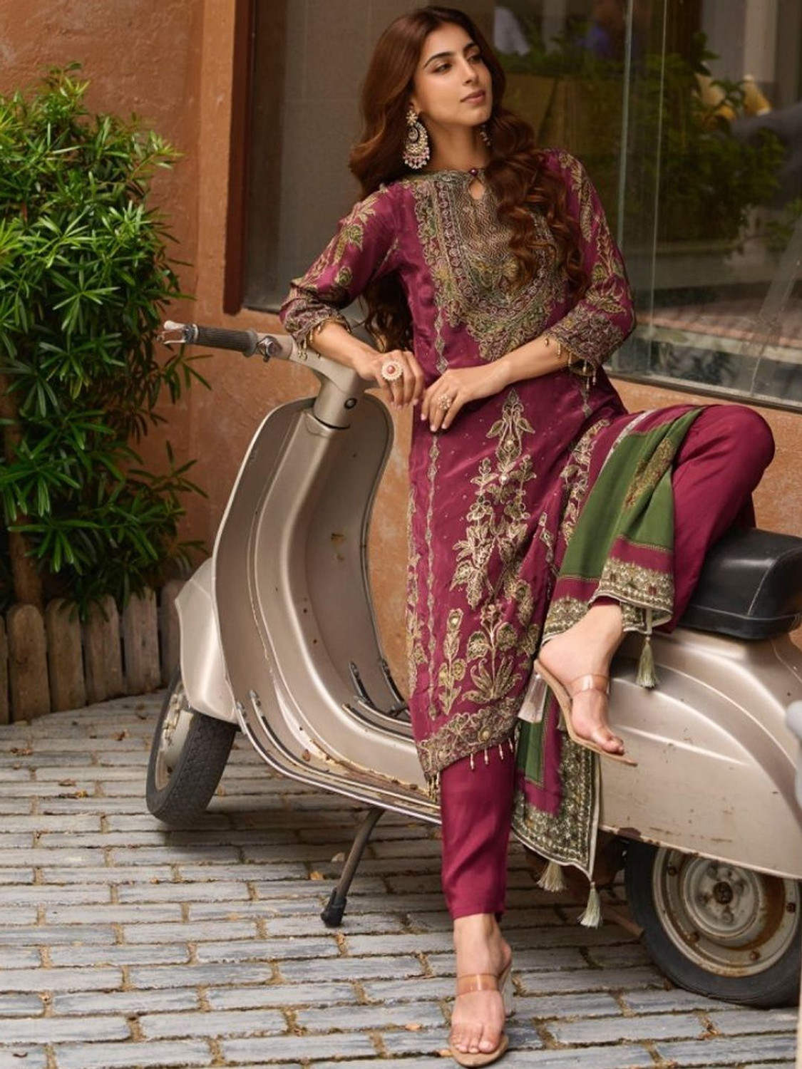 Image of ANOUK Women Kurta Pant Dupatta Set
