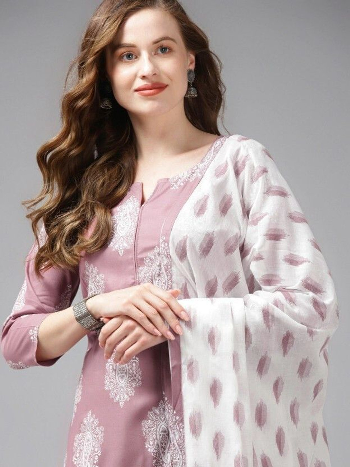 Image of Jaitpuriya fashion Women Kurta Pant Dupatta Set