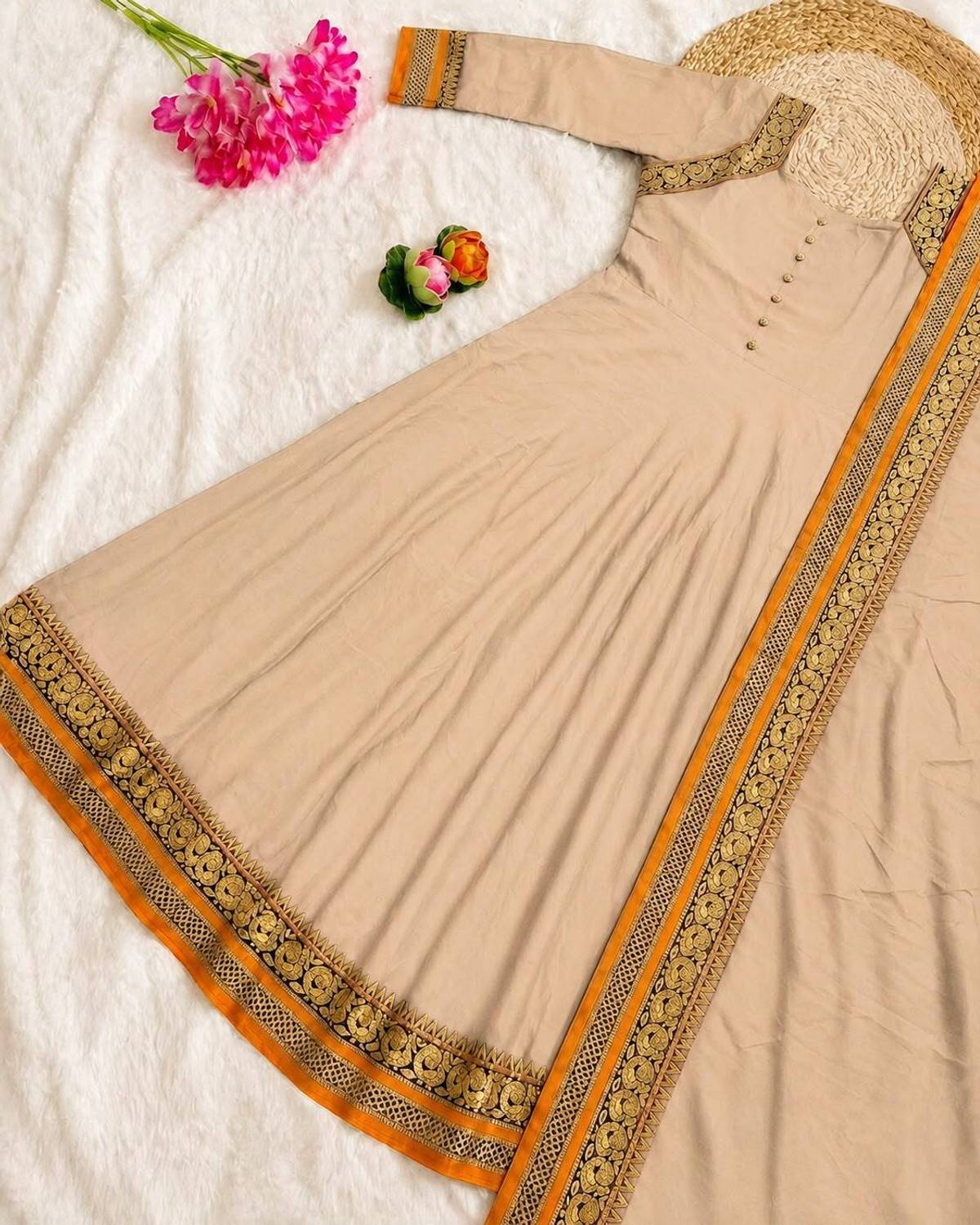 GreenVillage enterprise GreenVillage Women Silk Blend Kurta Dupatta - Image 4