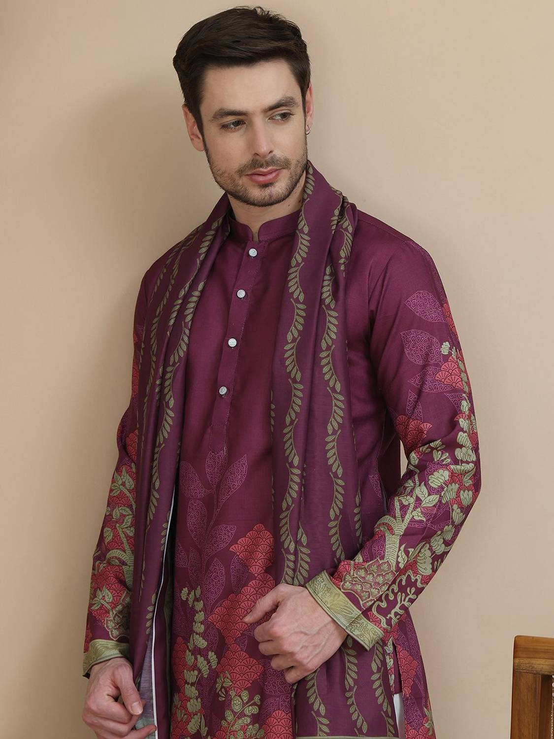 Jompers Men Kurta Pyjama Set - Image 4