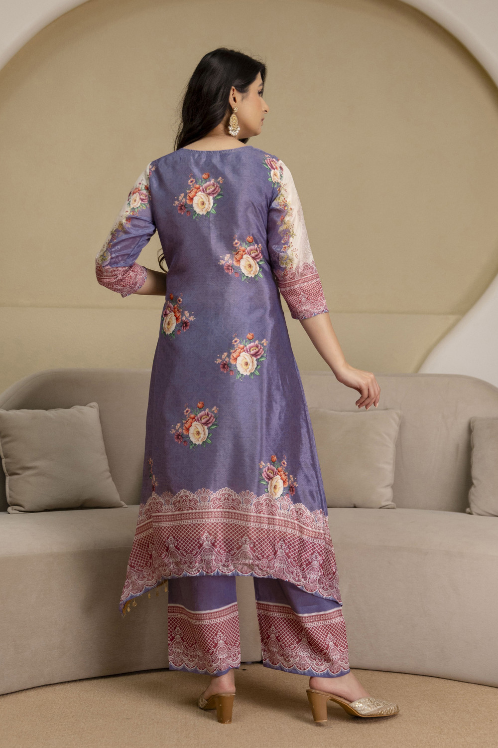 Image of berrylicious Women Kurta Palazzo Dupatta Set