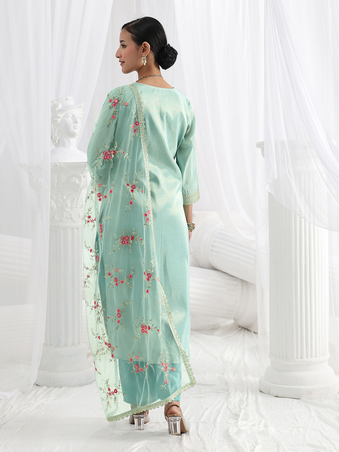 Image of LIBAS Women Kurta Pant Dupatta Set