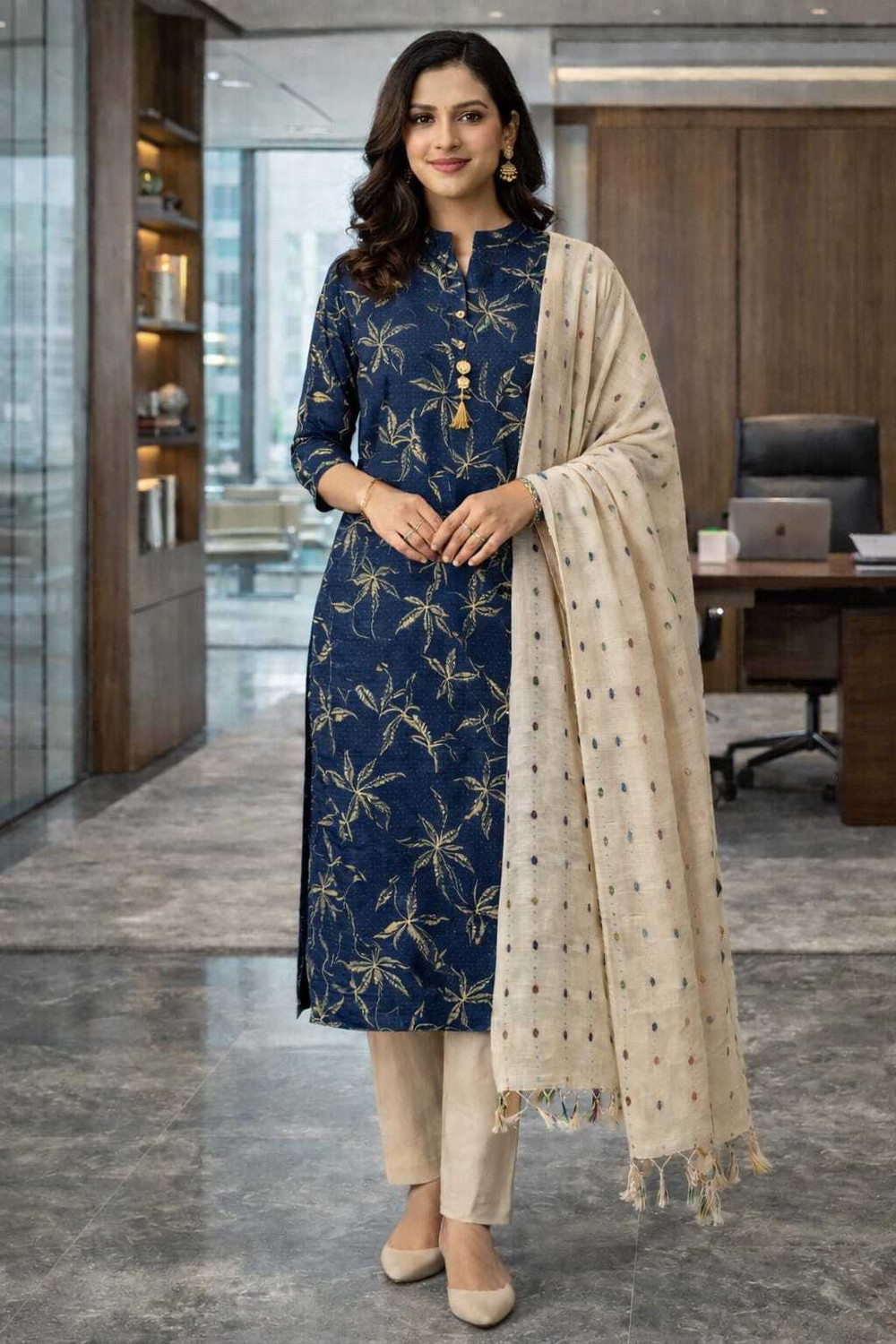 Image of sagun Women Kurta Pant Dupatta Set