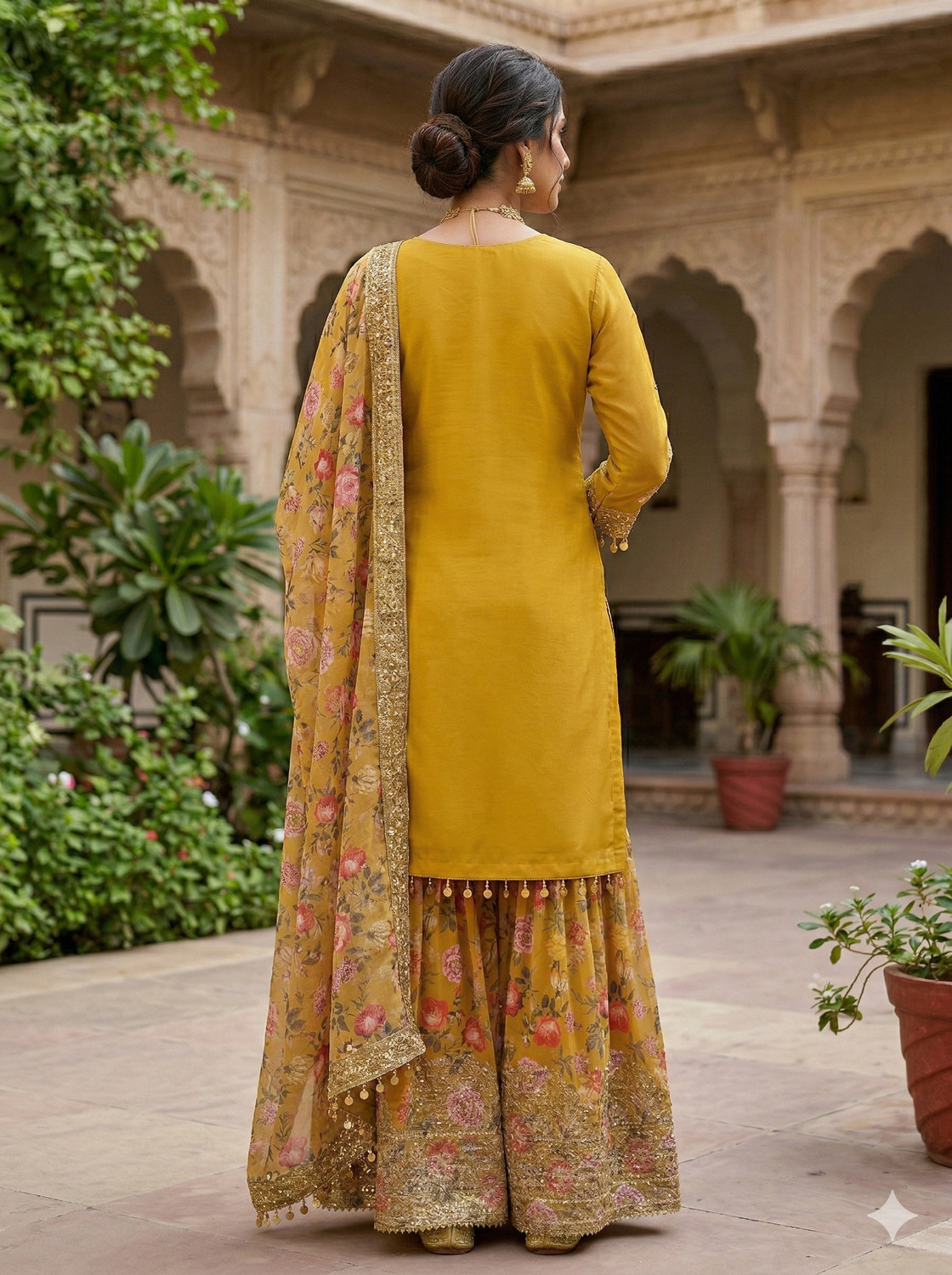 Image of Arriva Feb Women Kurta Sharara Dupatta Set