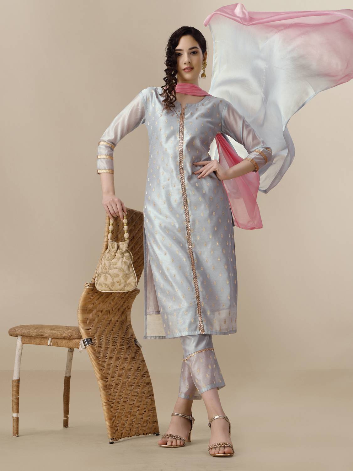 Youthnic Women Kurta Pant Dupatta Set