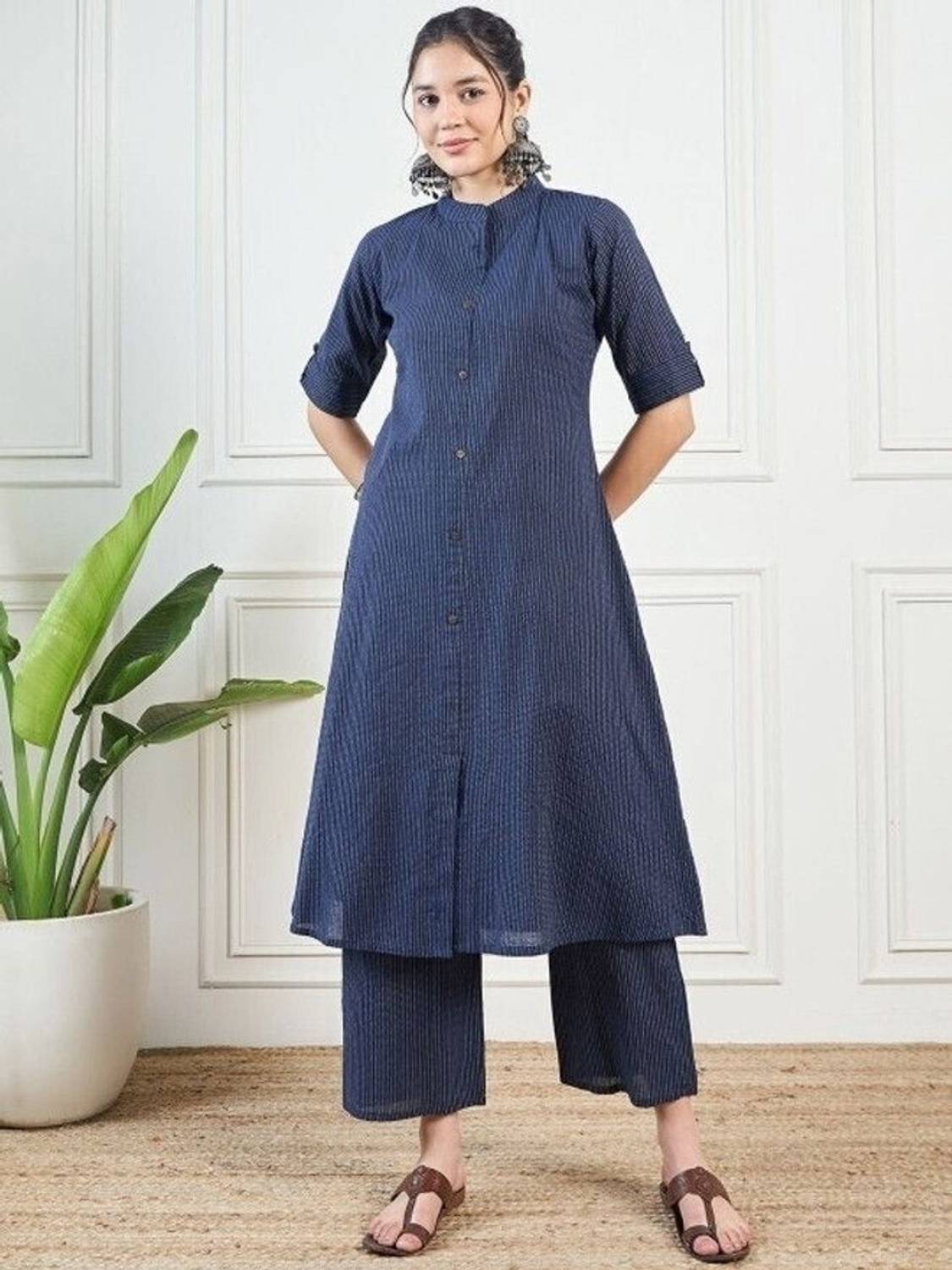 MARKSHIZUKA Women Kurta Palazzo Set