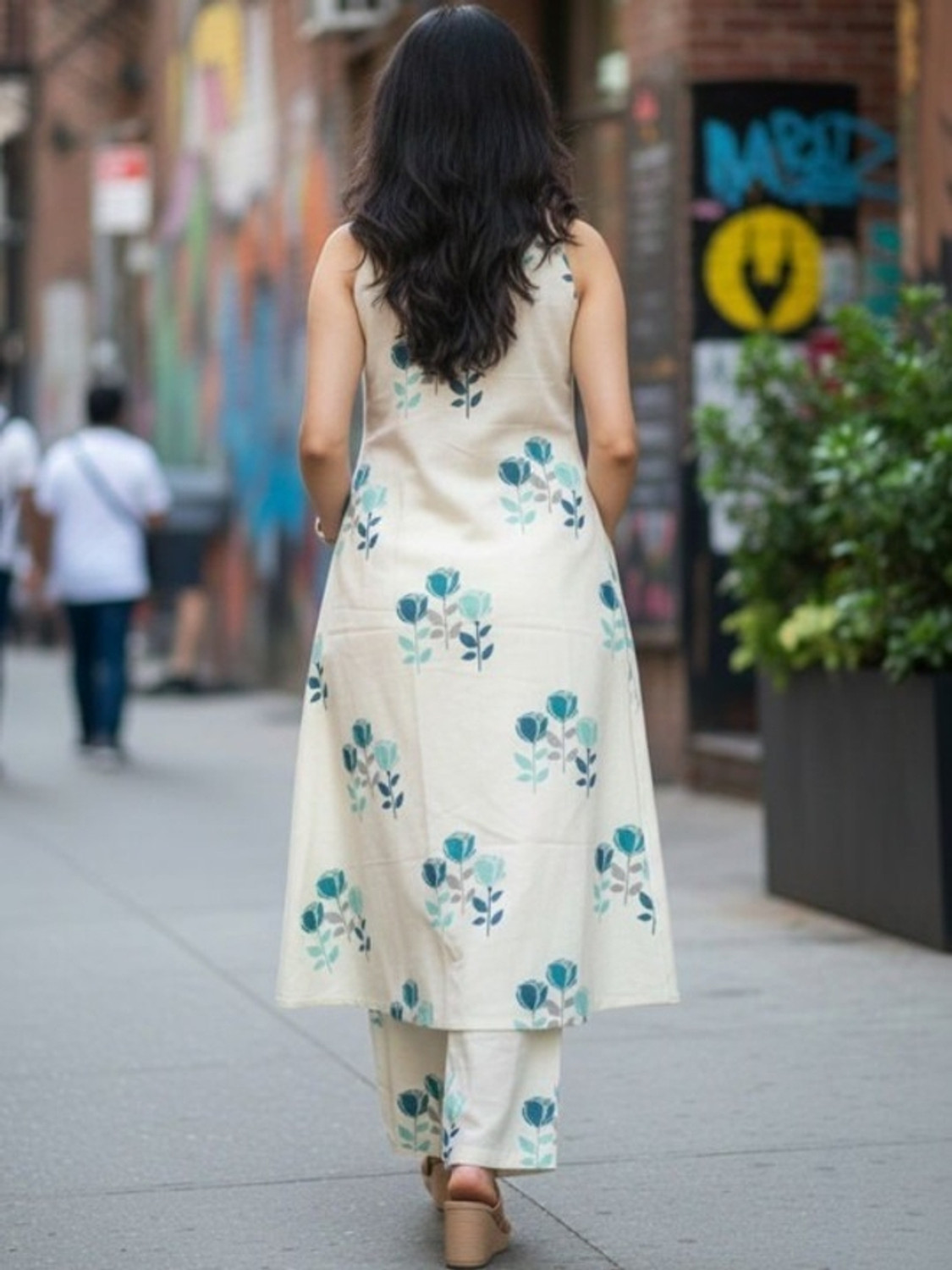 Image of BILVAPATRA Women Kurta Palazzo Set