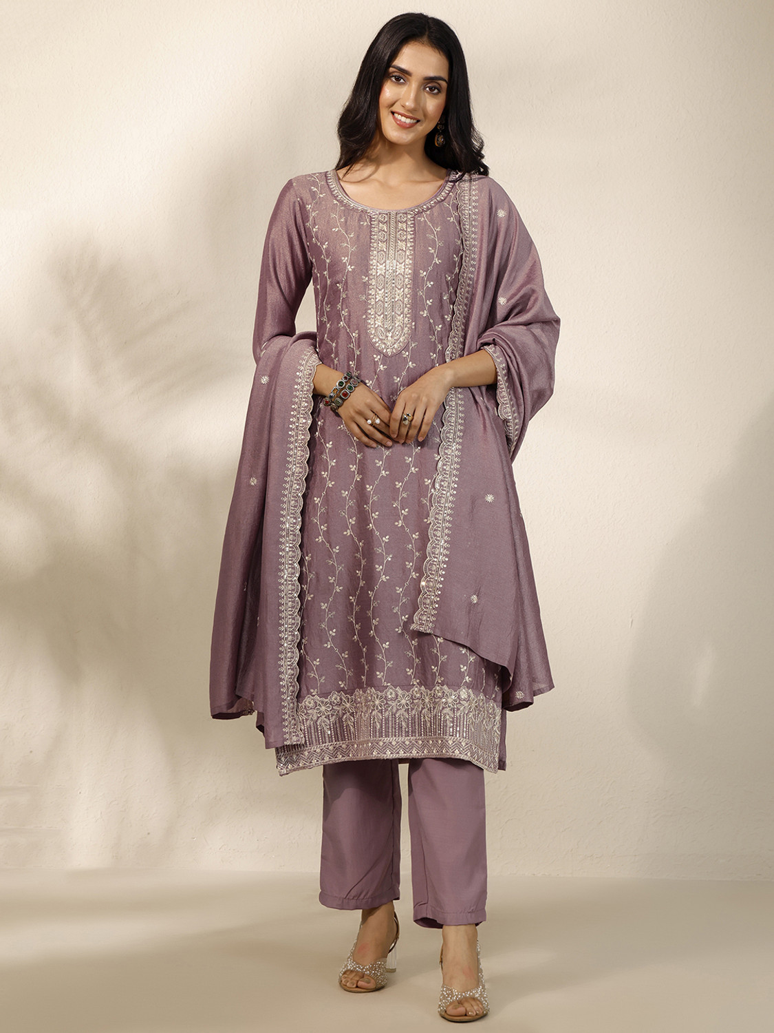 Image of LIBAS Women Kurta Pant Dupatta Set