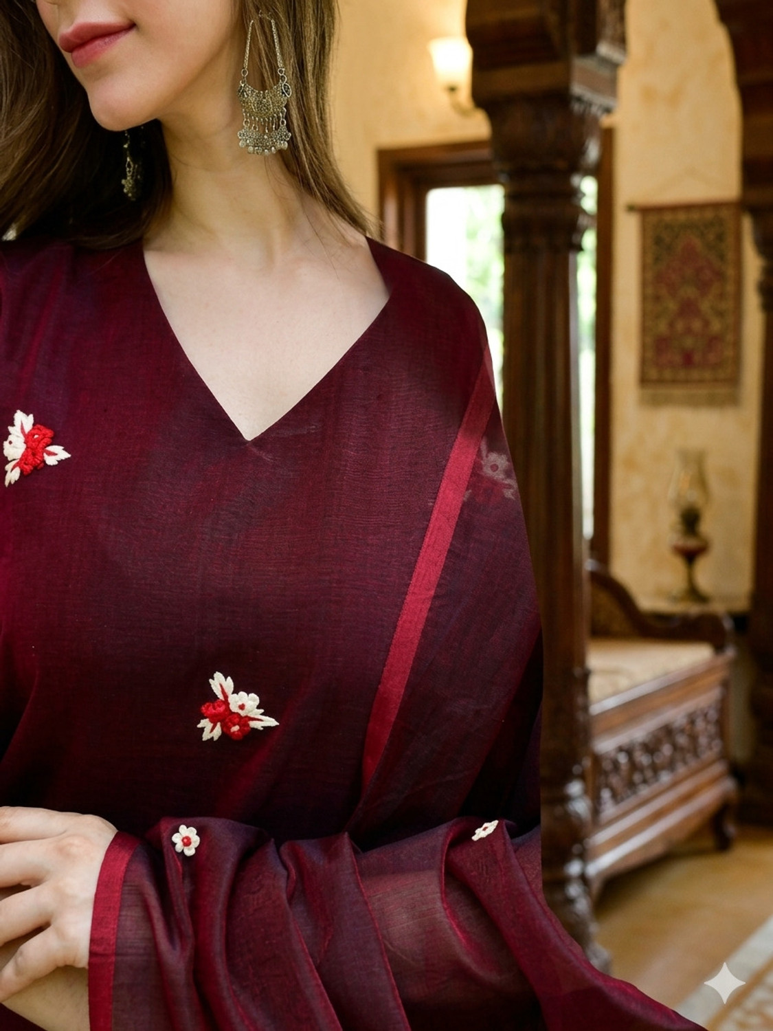 Image of Aatvi Women Kurta Pant Dupatta Set