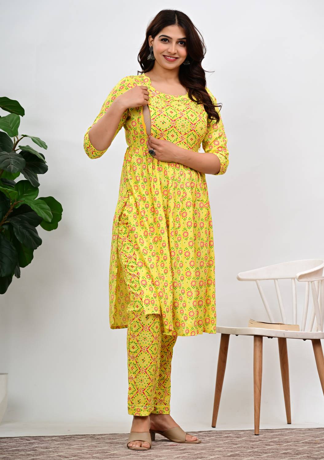 77Taj7 Women Kurta Pant Set